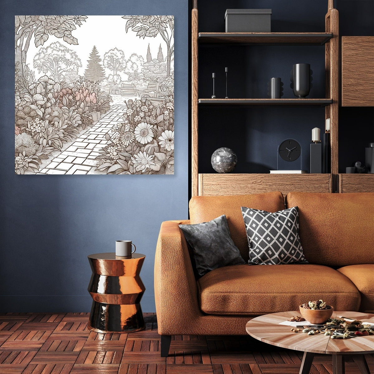 Serene Garden Path Canvas