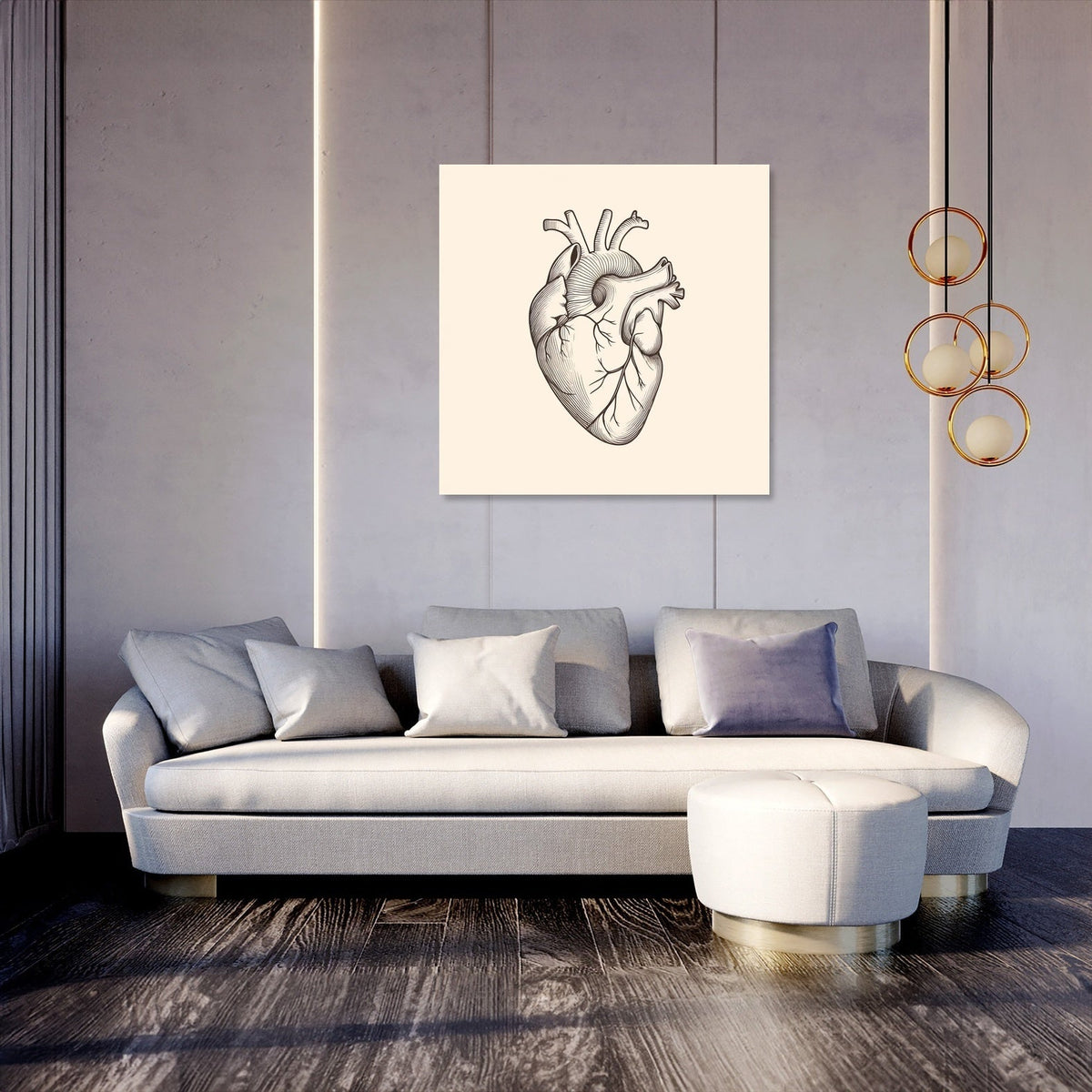 Heart Anatomy Canvas