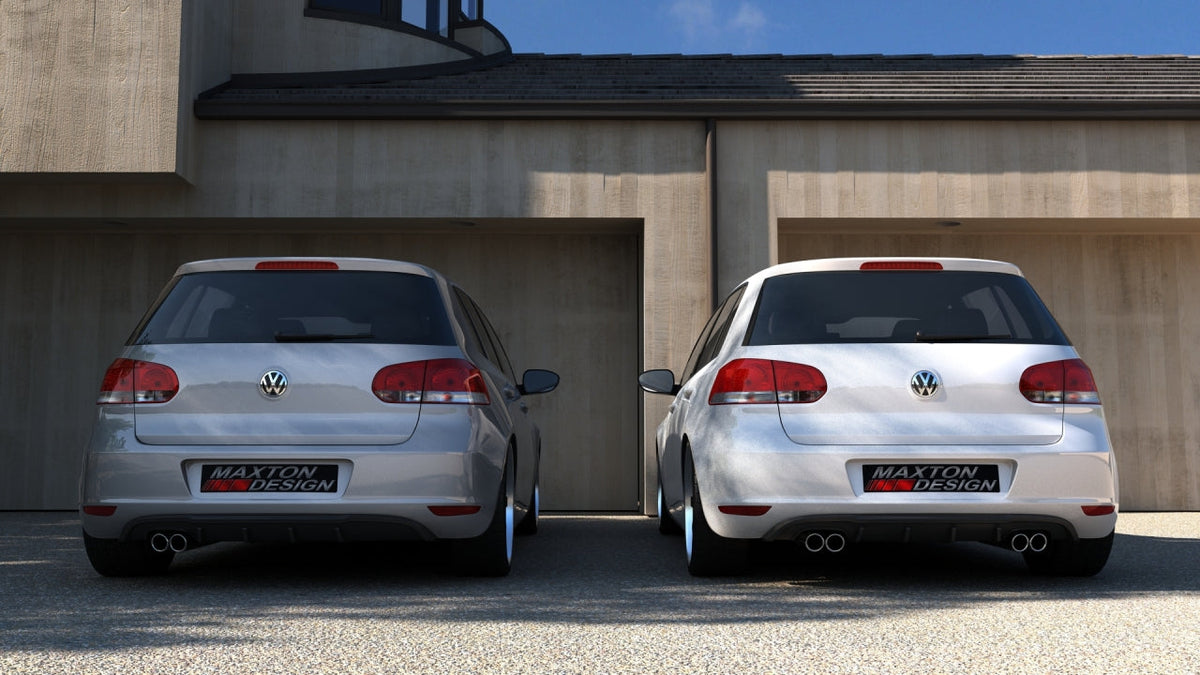 Maxton Design - Aftermarket  REAR VALANCE VW GOLF VI WITH 2 EXHAUST HOLE