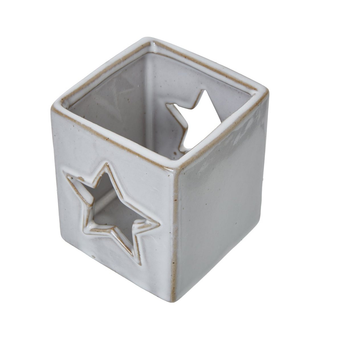 Star Cut-Out Square Tealight Holder