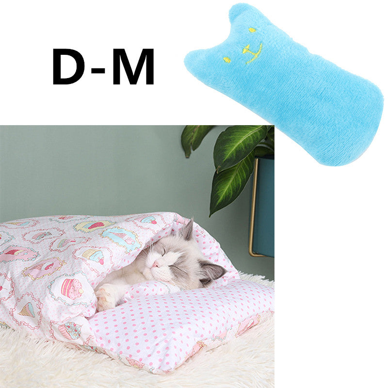 Winter Warm Cat Closed Removable And Washable Quilt