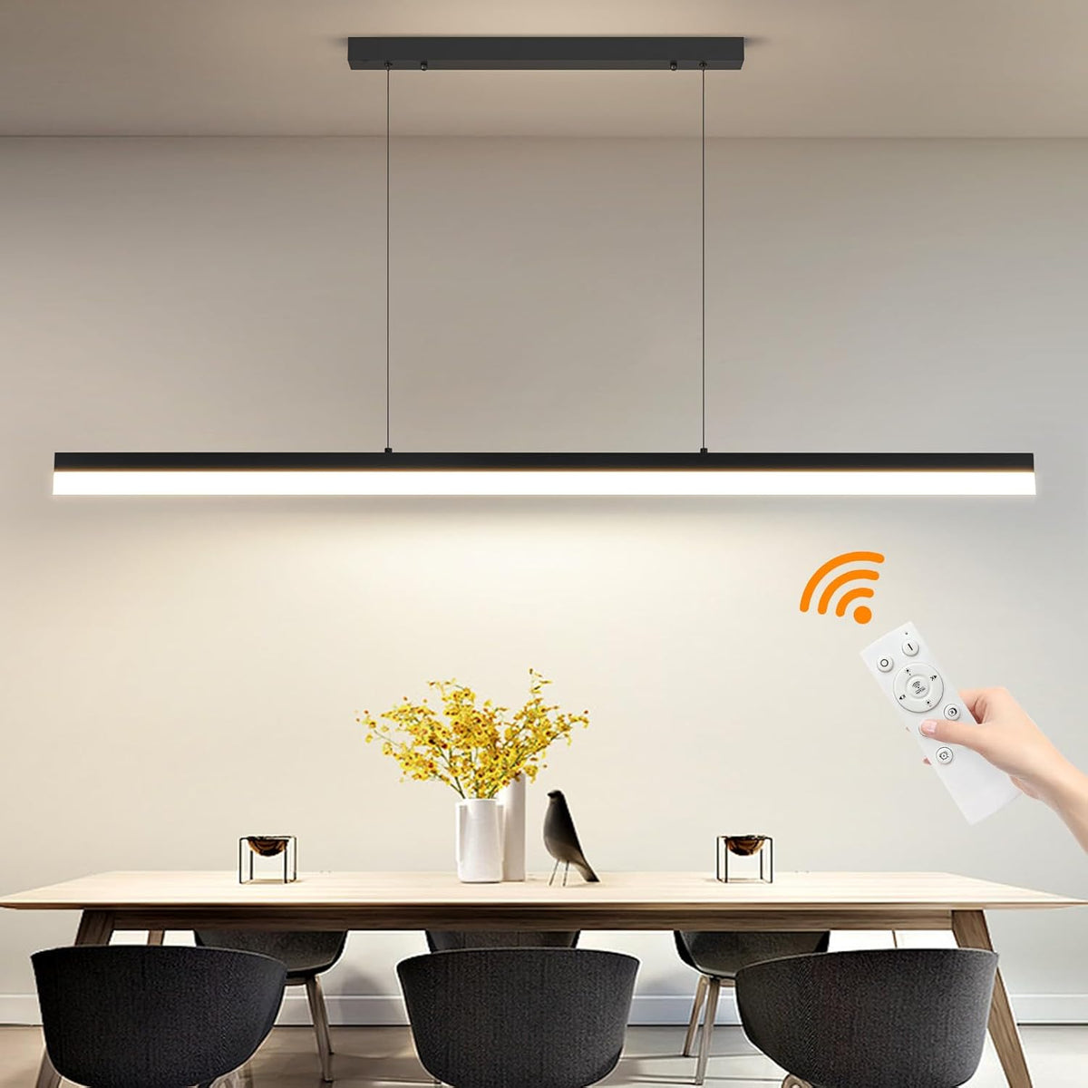 LED Pool Table Light 150cm Dimmable Linear Pendant Adjustable Mikeru