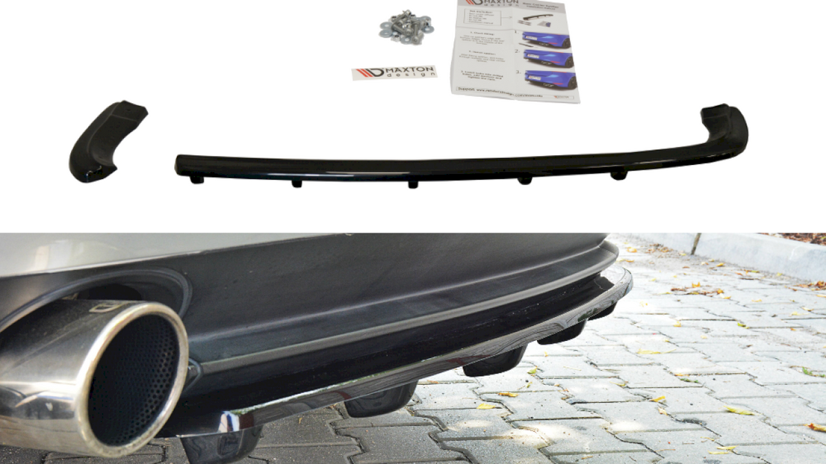 Maxton Design - Aftermarket  CENTRAL REAR SPLITTER ALFA ROMEO 159 (WITH VERTICAL BARS)
