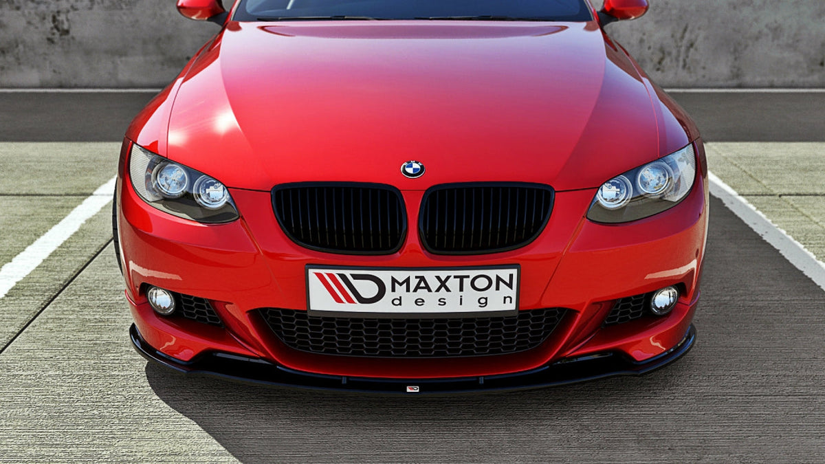 Maxton Design - Aftermarket  FRONT SPLITTER BMW 3 E92 M-SPORT (PREFACE MODEL FITS M PERFORMANCE SPLITTERS) 2006-2009
