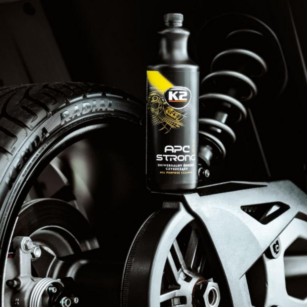 K2 APC STRONG PRO 1L - All-Purpose Cleaner for Interior and Exterior