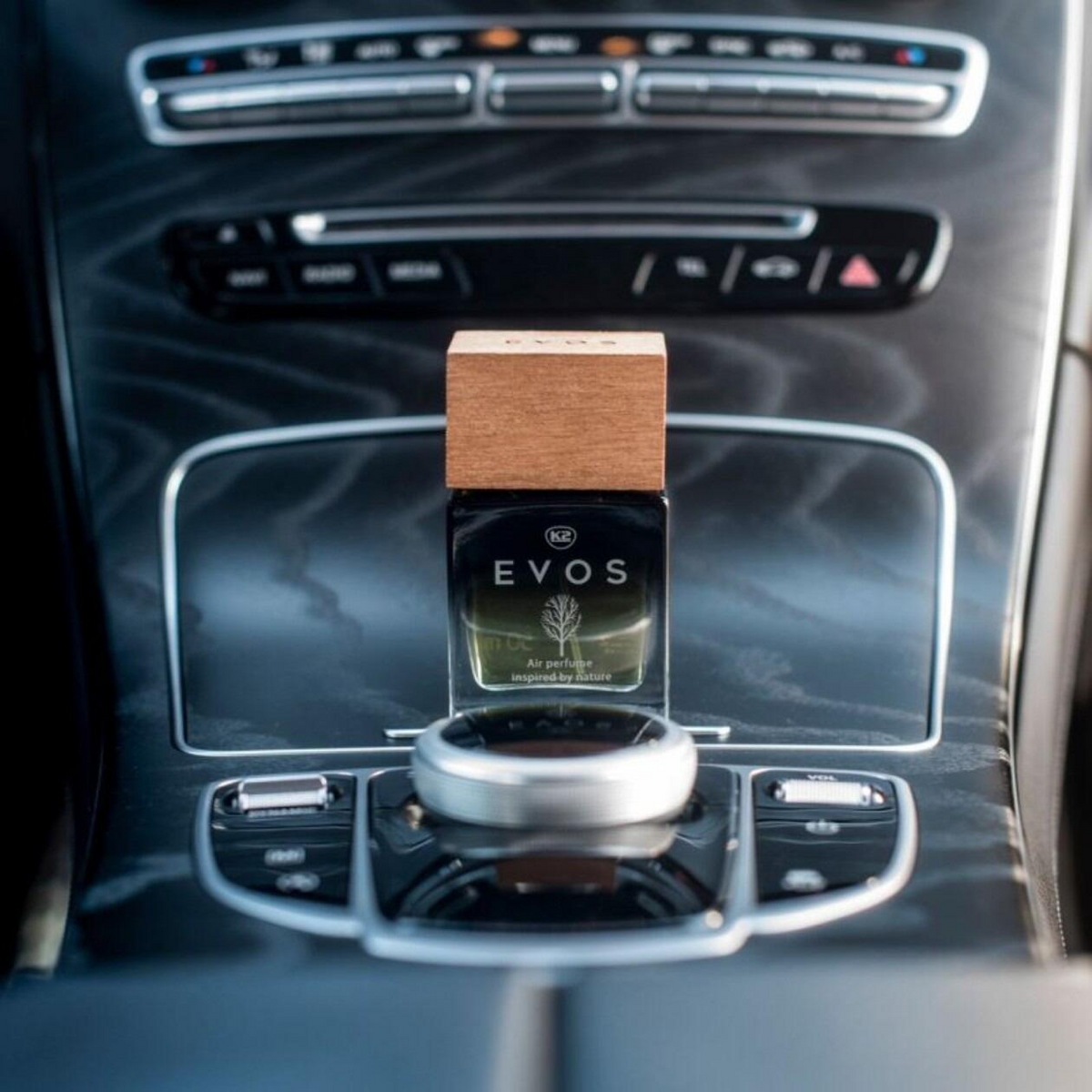K2 EVOS BOSS Car Perfume 50ml - Elegant Wooden Fragrance