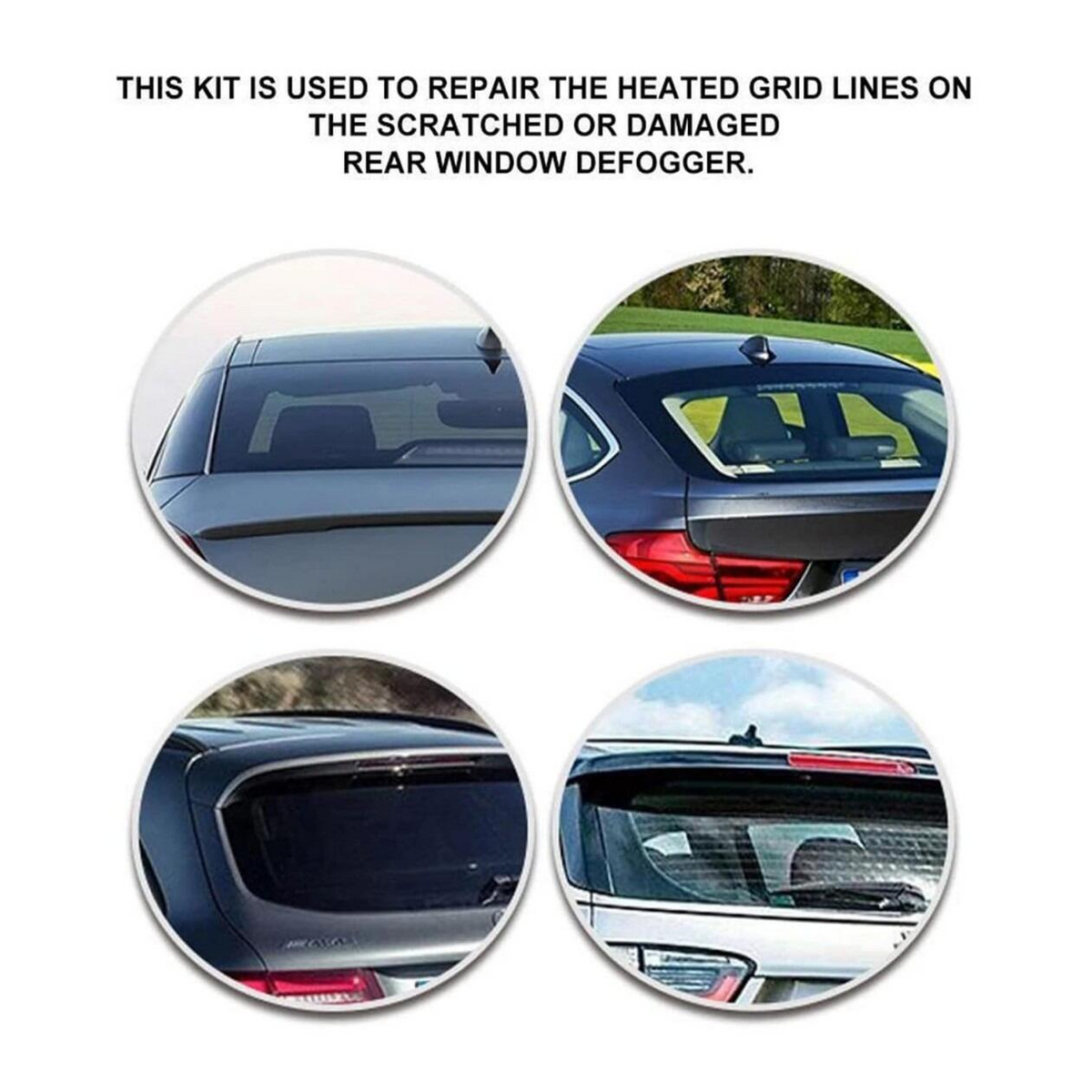 Heated Rear Window Repair Kit - Restore Damaged Defogger Grids Quickly