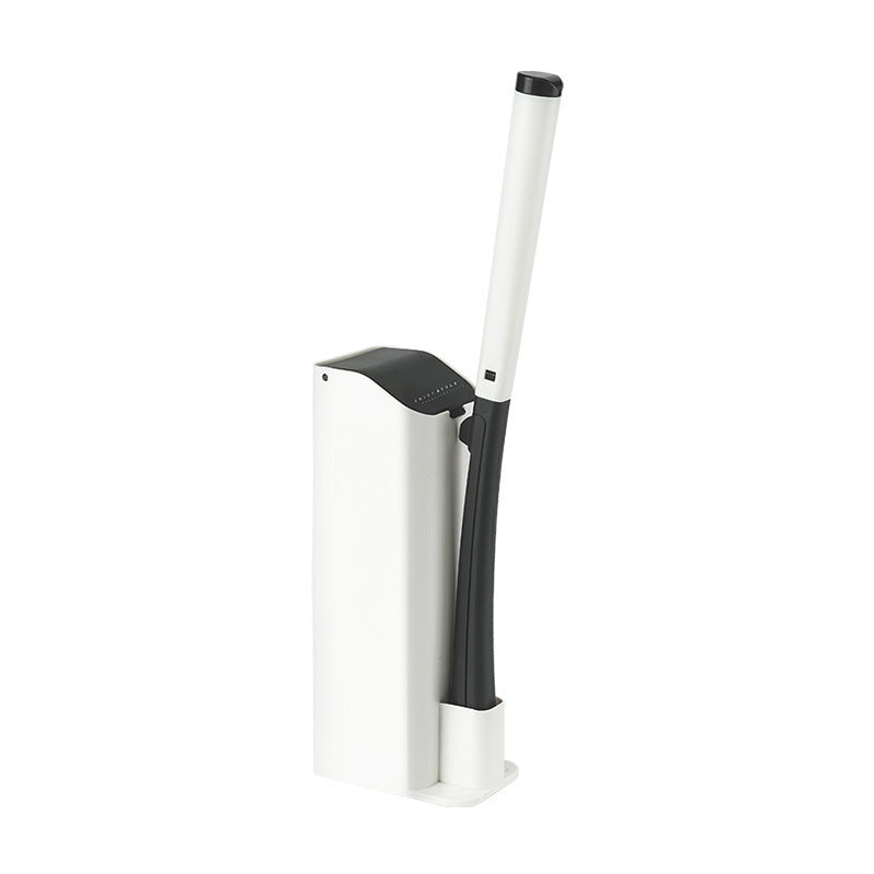 Disposable toilet brush set