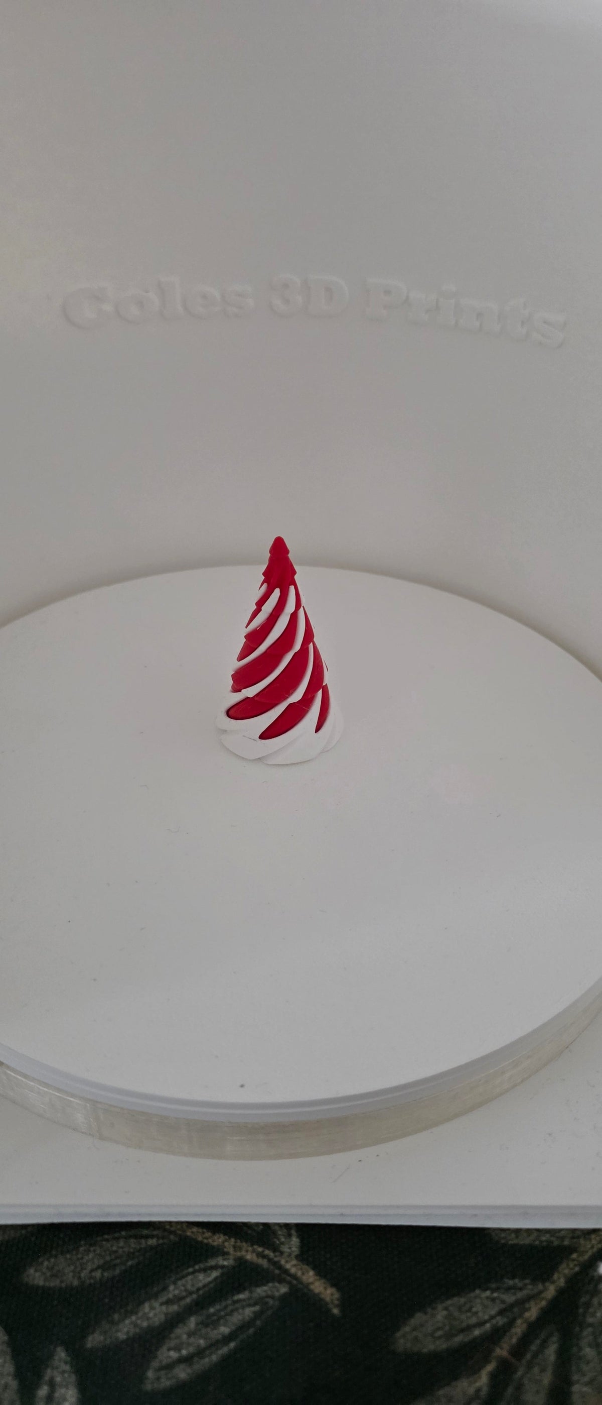 Twist-Apart Christmas Tree Fidget – Red & White