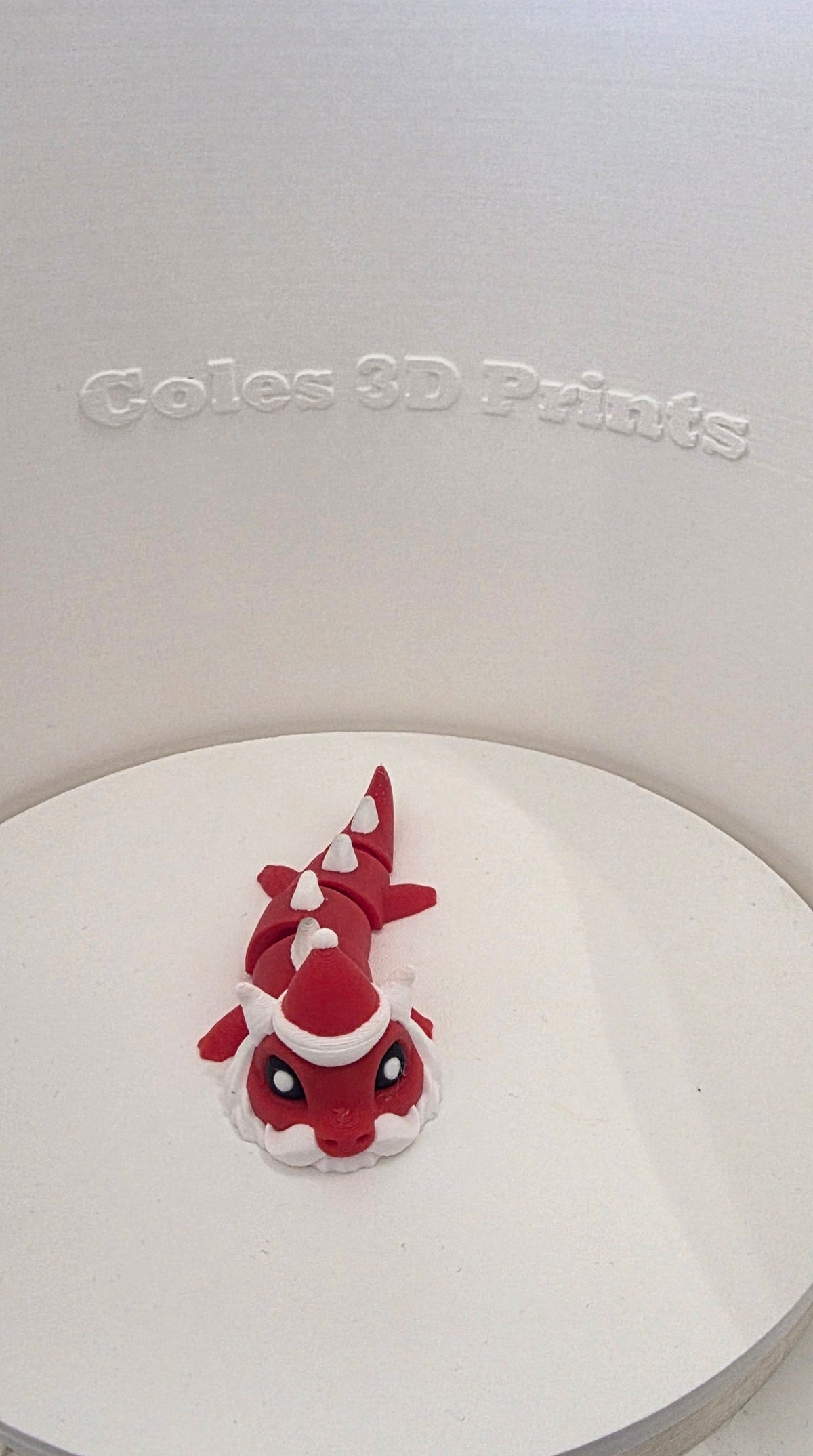 Articulated Santa Dragon – 3D-Printed Christmas Gift