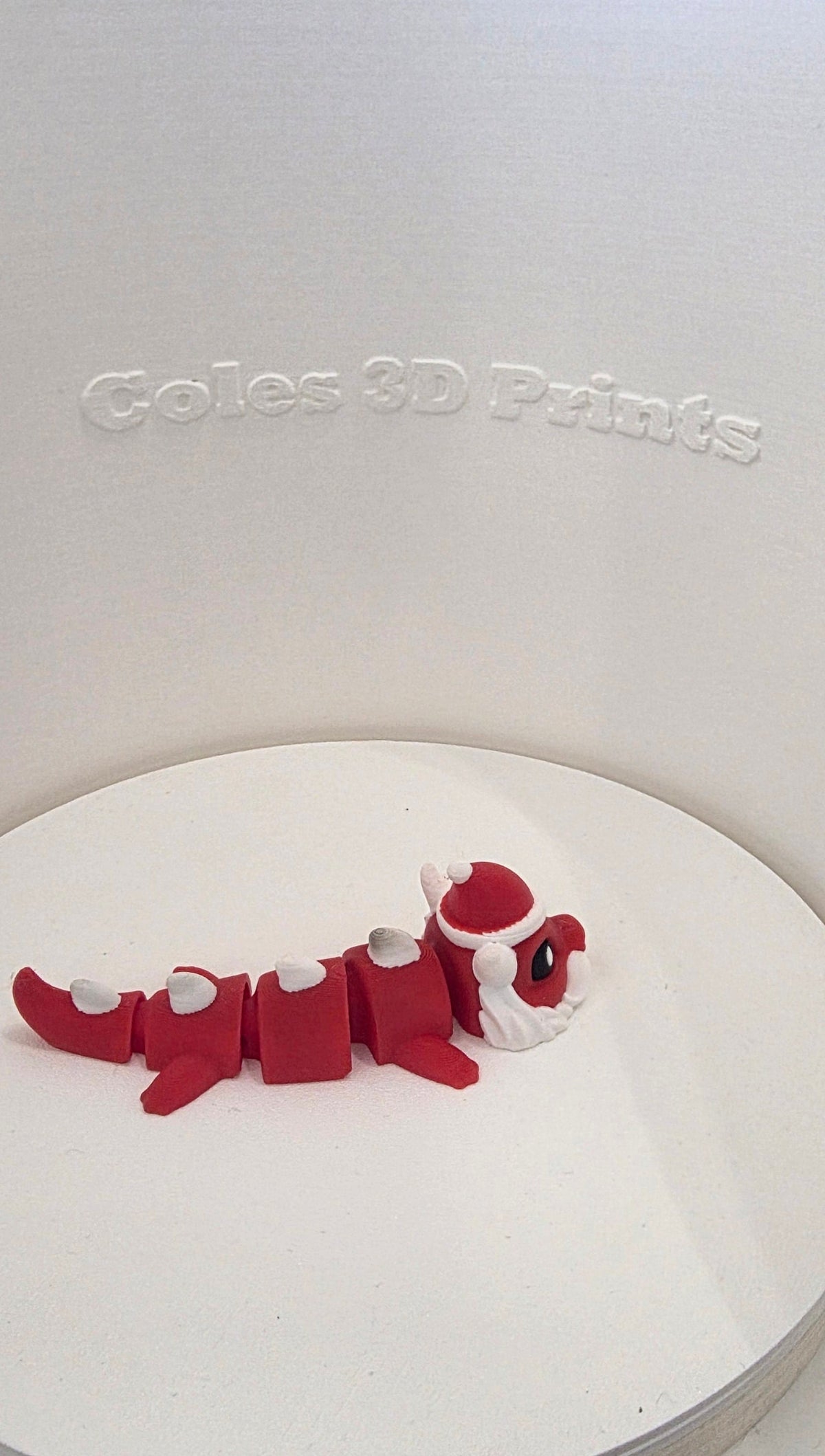 Articulated Santa Dragon – 3D-Printed Christmas Gift