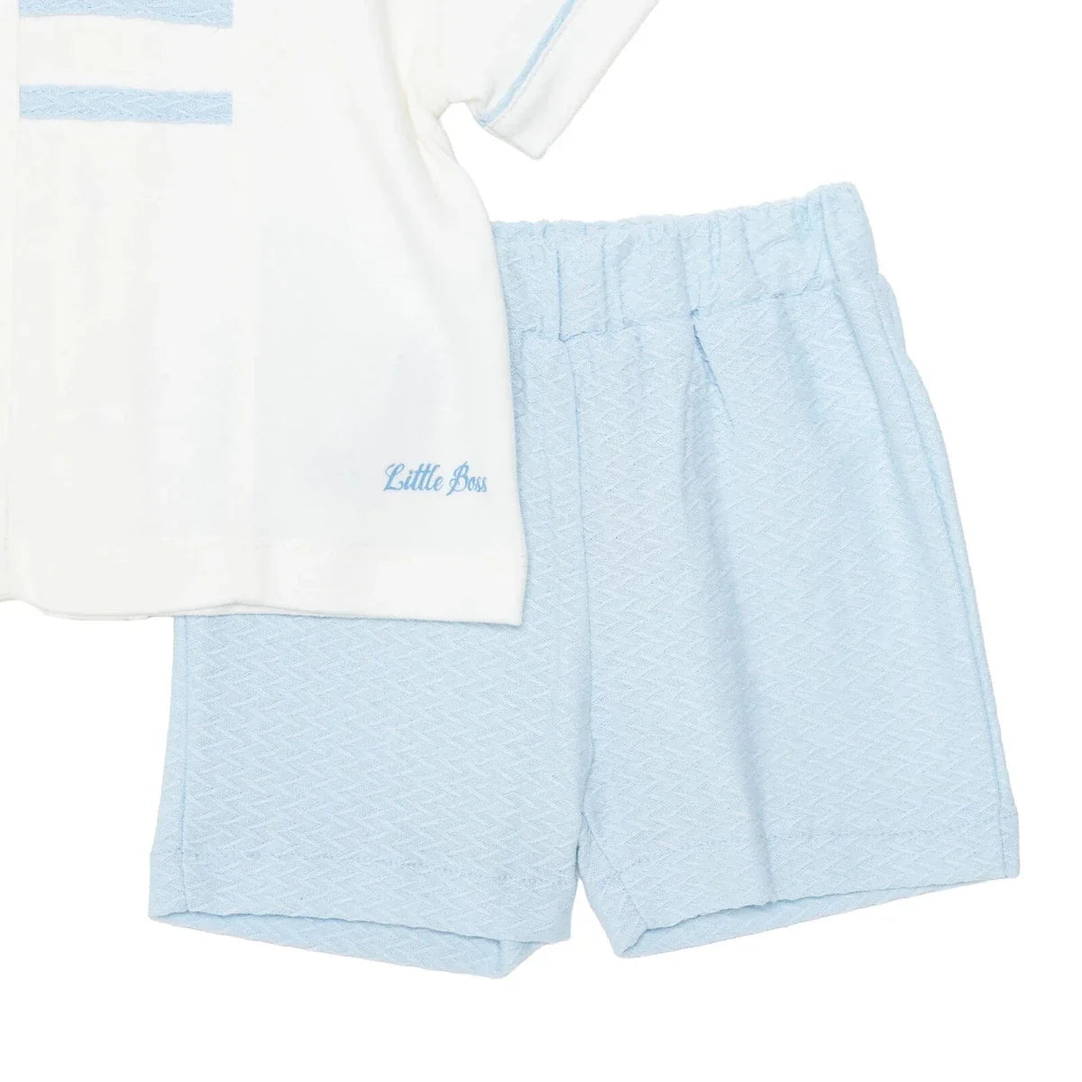 Bebetto Short Sleeve Baby T-Shirt & Shorts Set (1-3 Months to 12 Months) - Blue