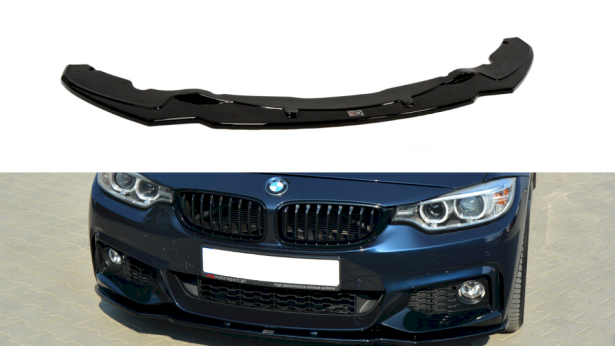 Maxton Design - Aftermarket  Front Splitter V.1 BMW 4 Coupe / Gran Coupe / Cabrio M-Pack F32 / F36 / F33