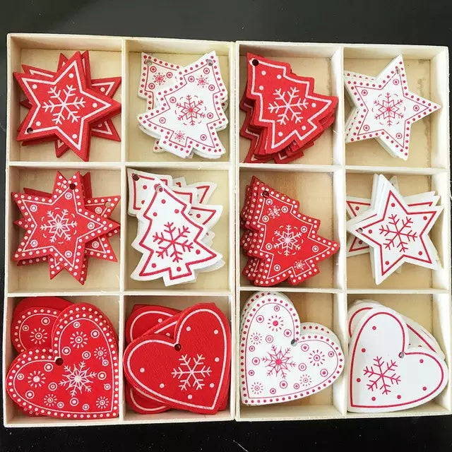 DIY Ornaments Wooden Christmas Gift Pendants