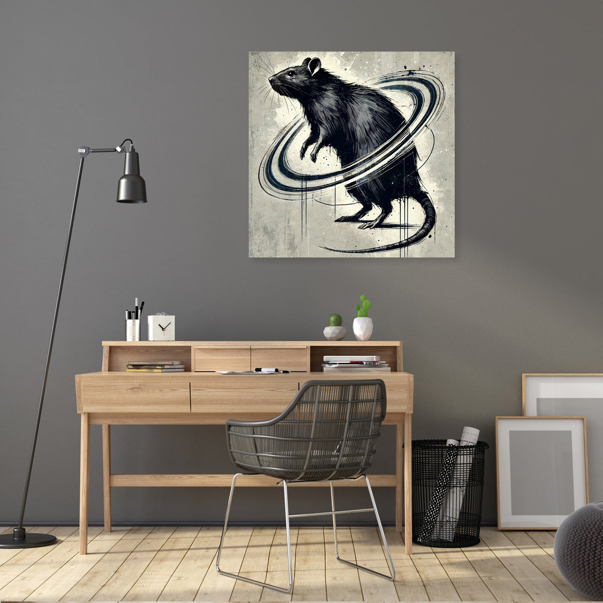 Cosmic Rat Sketch Canvas
