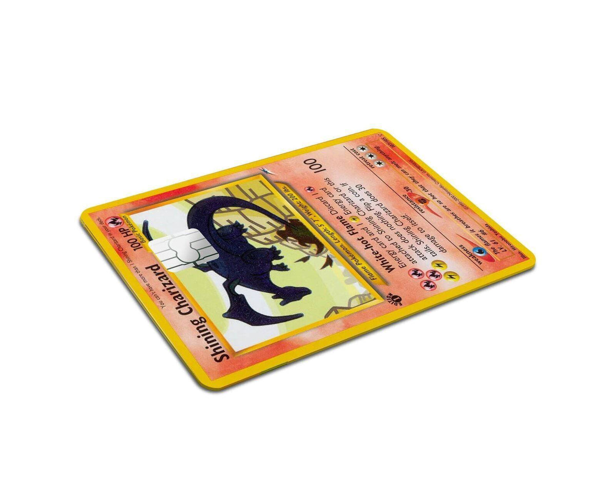 Shining Charizard Pokemon Card Skin Credit Card Sticker Credit Card