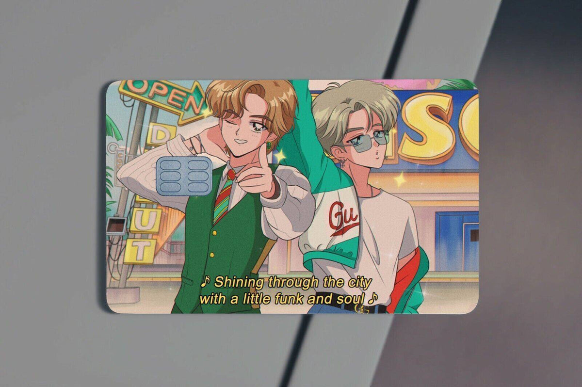 Shining Through the City Anime Credit Card Skin
