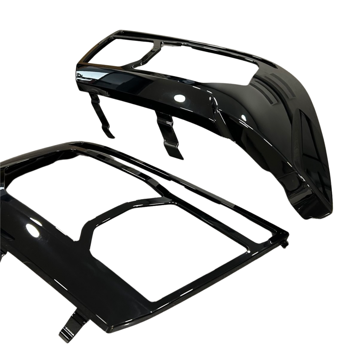 For MAN TGE Headlight Guards Gloss Black (2018-2025) | Front Headlight Protectors | Van-X