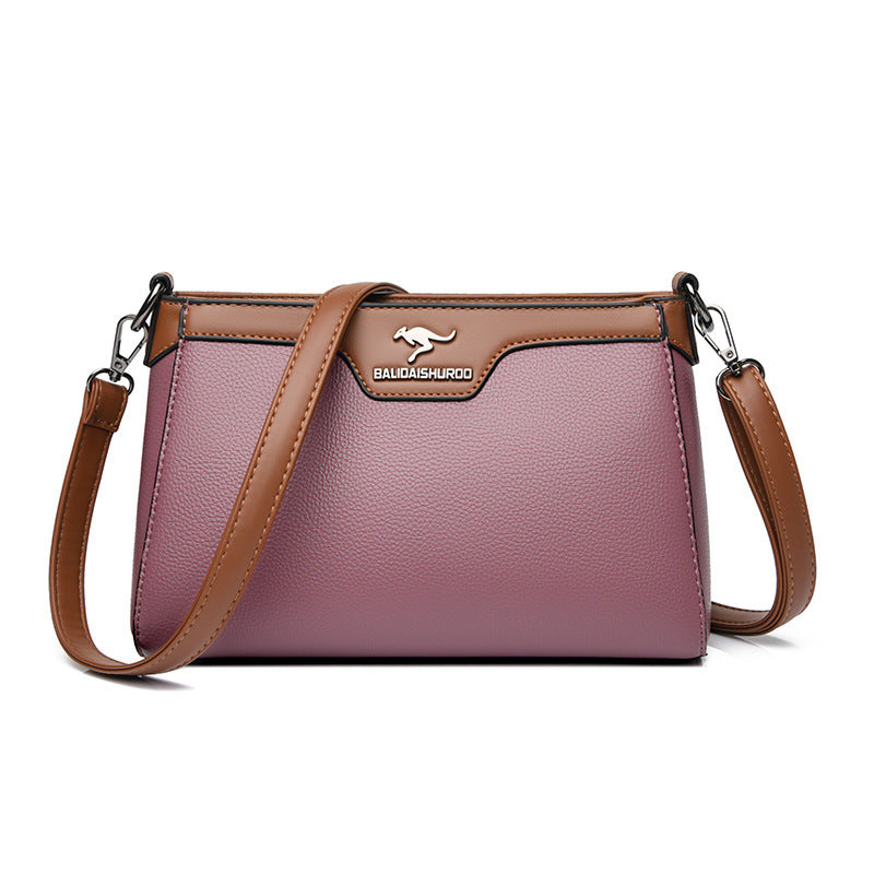 One Shoulder Soft Leather Small Square Stitching Women's Cross-body Bag - Premium Designer Style