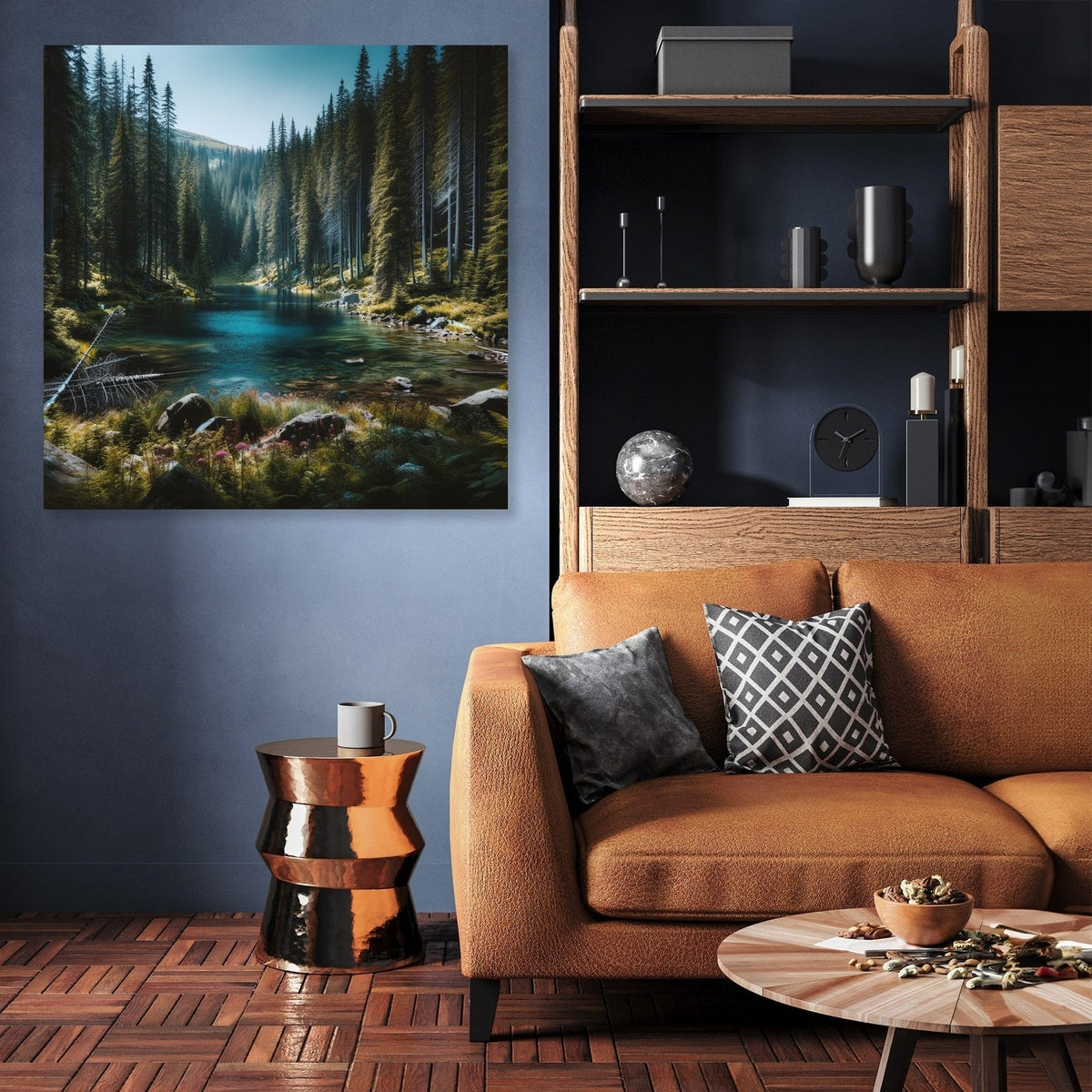 Hidden Mountain Lake Canvas