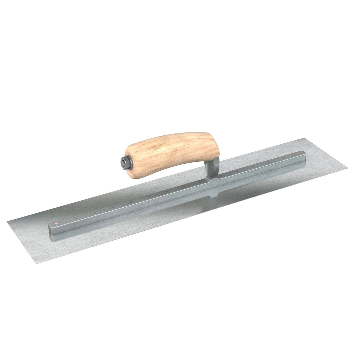 Bon Razor Stainless Steel Finishing Trowel - Square End -  Camel Back Wood Handle