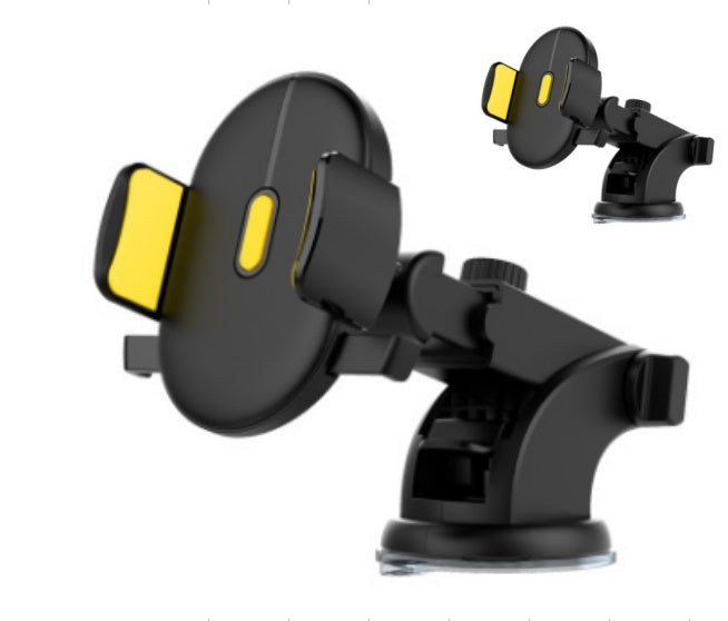 Telescopic Car Phone Holder - Long Rod Dashboard Suction Cup Mount