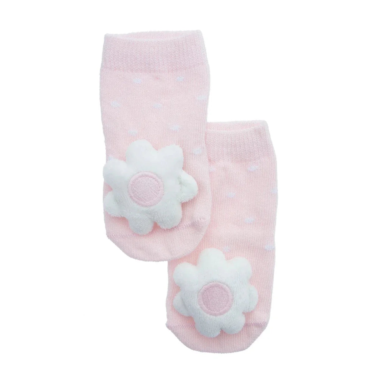 HelloBaby Floral Print Novelty Baby Socks (Newborn to 12 Months) - Pink