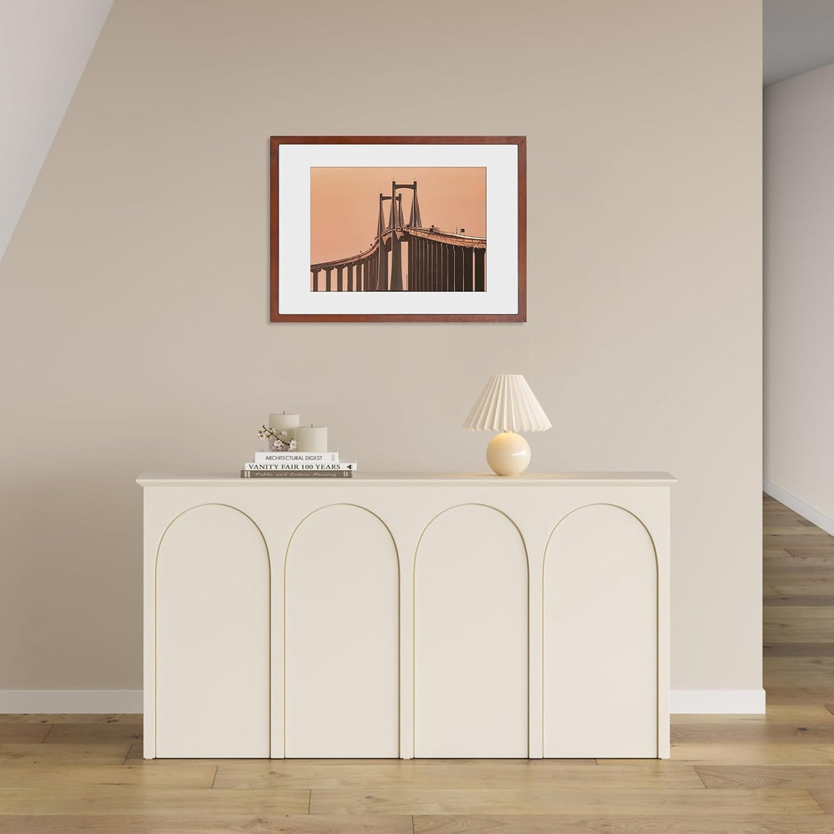 A2 Poster Frame 16.5x23.4in Natural Wood Picture Frame Acrylic Glass HOHIYO