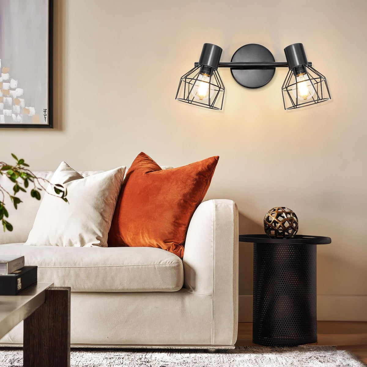 Dehobo 2-Way Ceiling Spotlight – Adjustable E14 Black Industrial Light