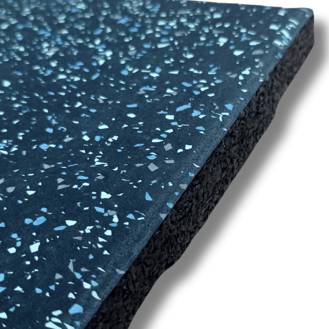 20mm Rubber Gym Flooring Tiles – Seahawk Fleck Home & Garage Gym Floor Tiles – Sprung