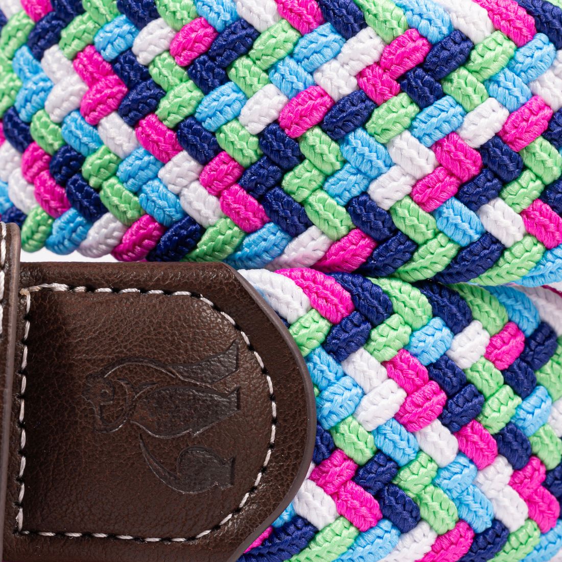 Woven Belt - Bright Zigzag