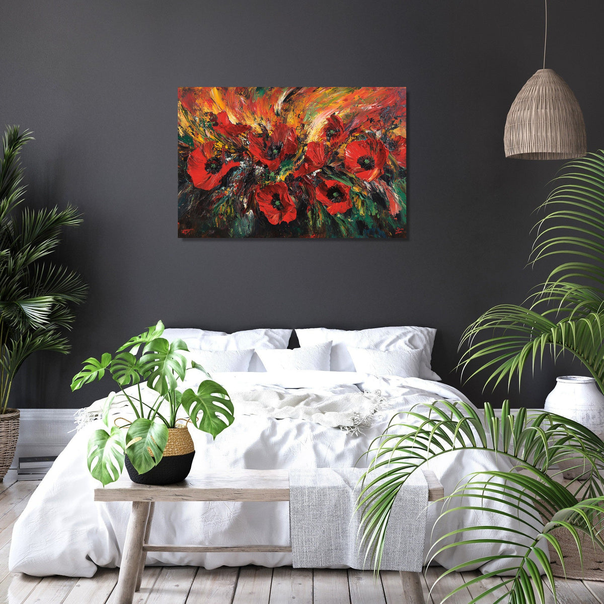 Poppy Burst Canvas