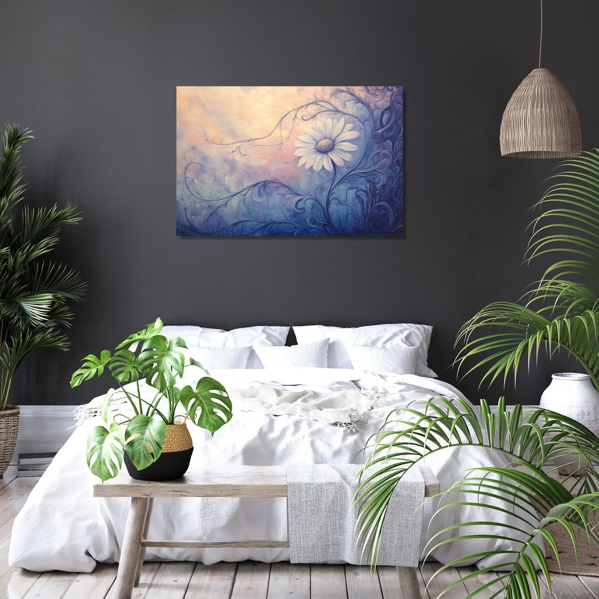Melancholic Daisy Canvas