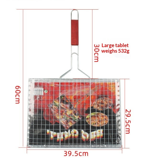 Hamburger Barbecue Grill Tool Galvanized Iron Wire