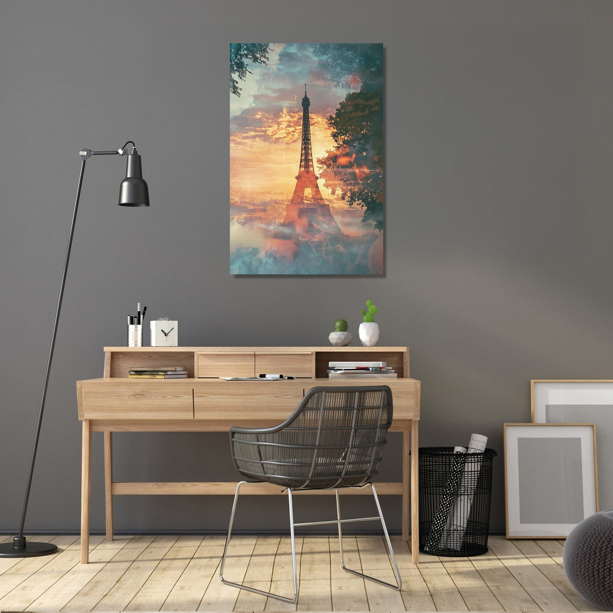 Parisian Dawn Chaos Canvas