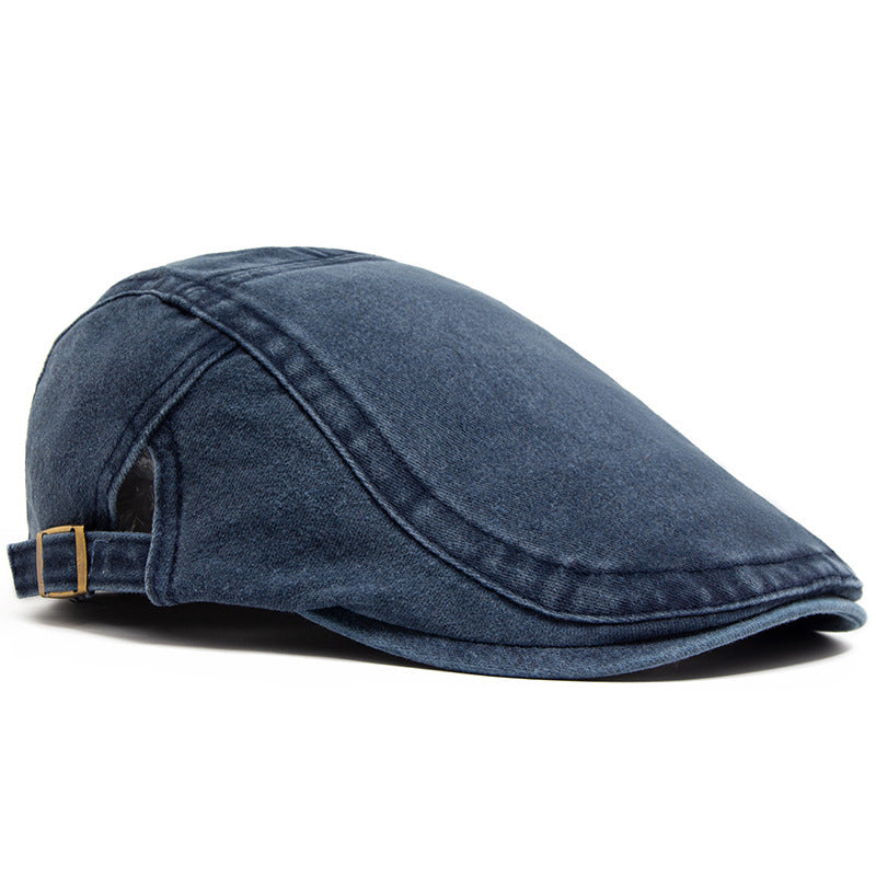 Retro Washed Denim Hat Cowboy Beret Fashion Casual Baseball Cap