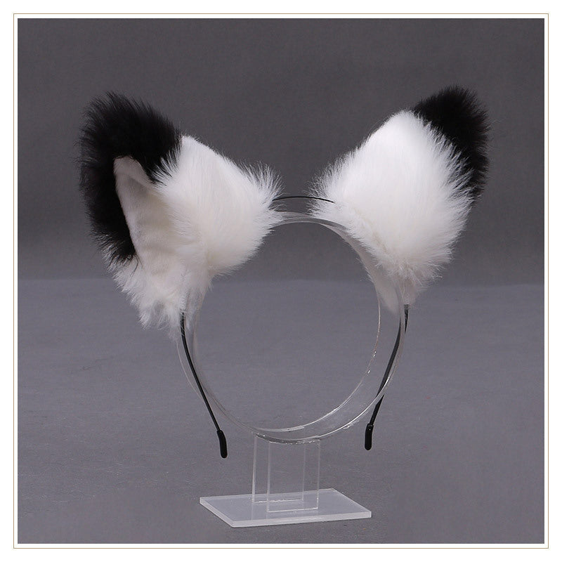 Handmade Plush Fox Ears Hair Clip - Japanese Lolita Style