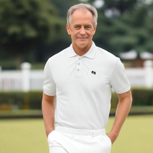 Men's Bowls Logo Polo Shirt