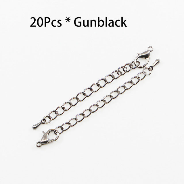 Extended extended tail chain lobster clasp connector