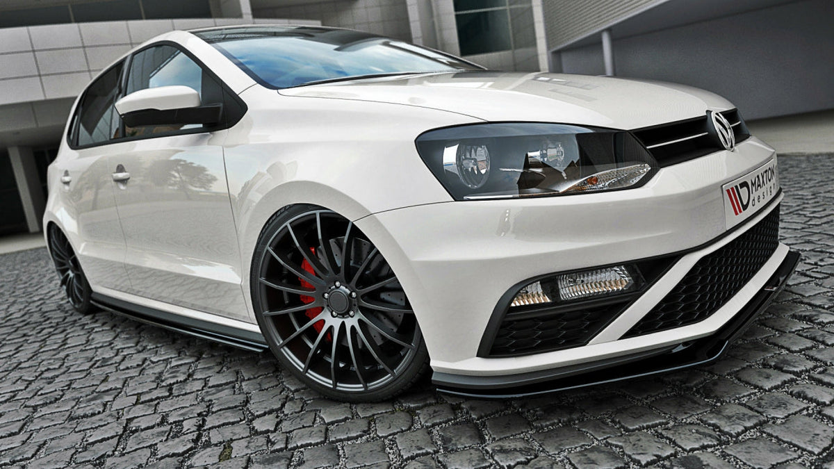 Maxton Design - Aftermarket  FRONT SPLITTER V.2 VW POLO MK5 GTI (FACELIFT) (2014-2017)