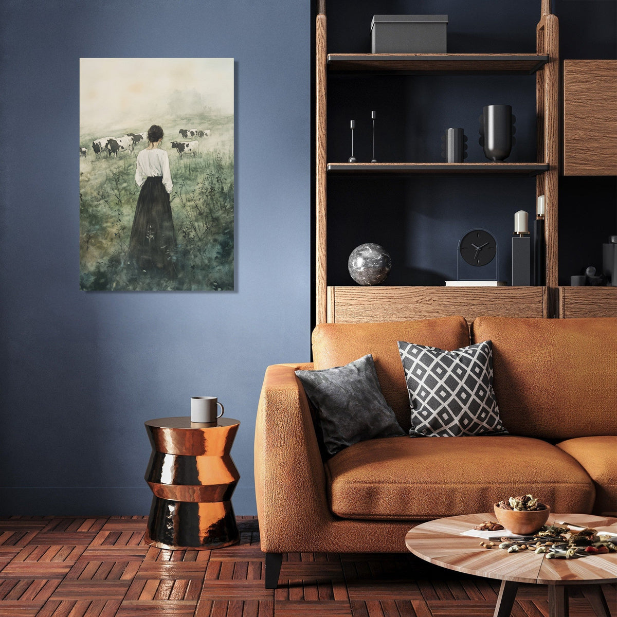 Grazing Cows Canvas