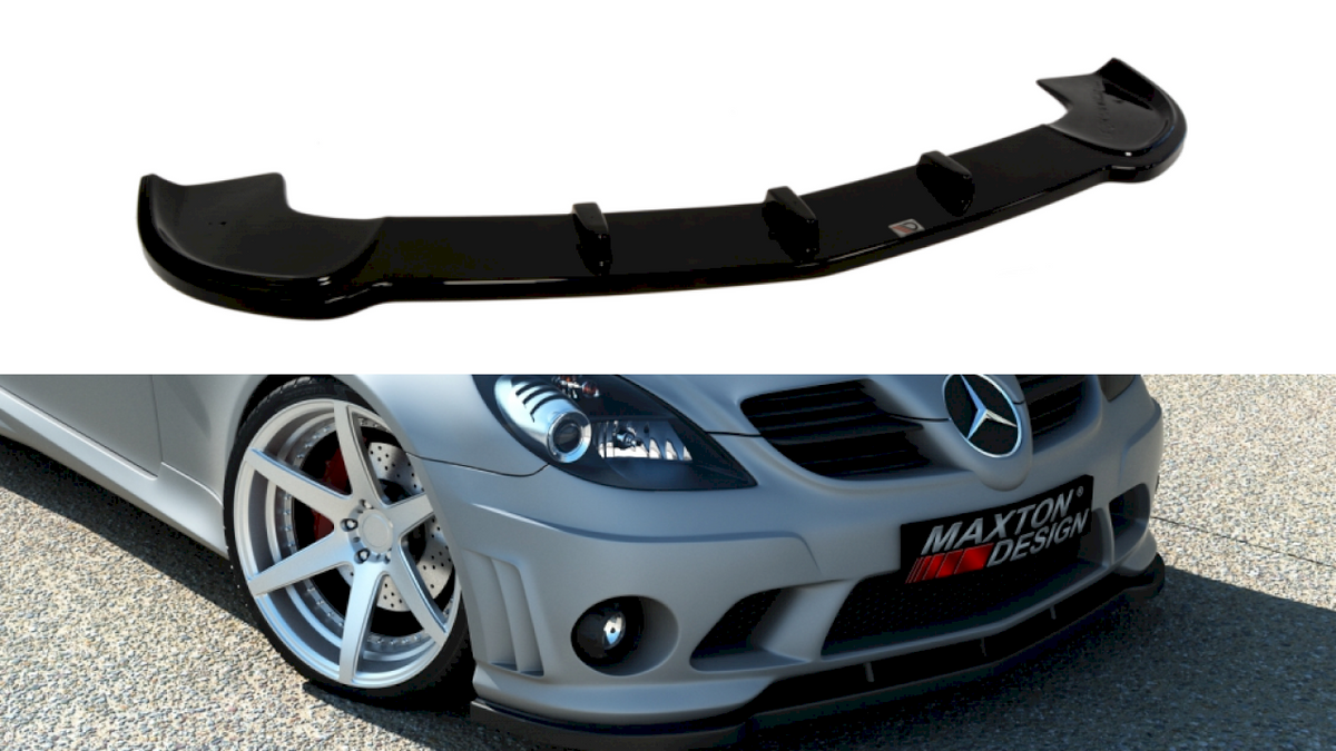 Maxton Design - Aftermarket  FRONT SPLITTER MERCEDES SLK R171 (FOR ME-SLK-R171-AMG204-F1)