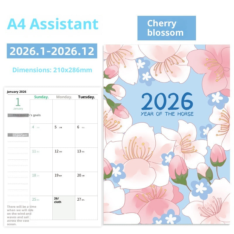 Notebook, 2026 Working Secretary Schedule Book