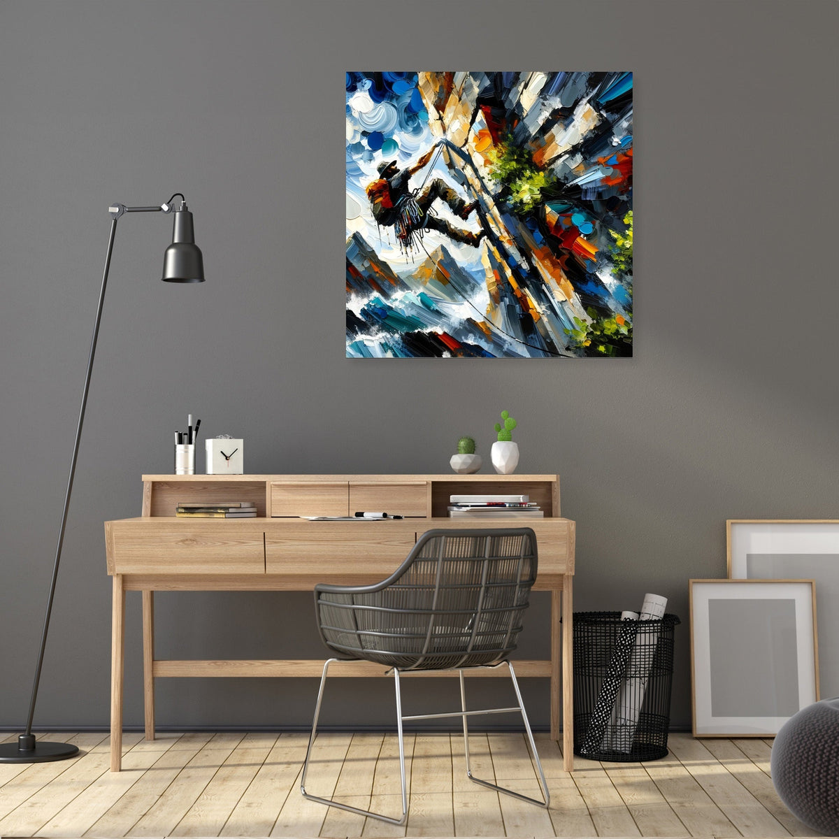 Climbing Determination Canvas