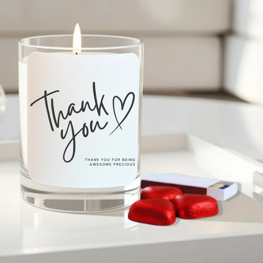 Personalised 'Thank You' Candle Gift Set | Teacher, Friend, Family