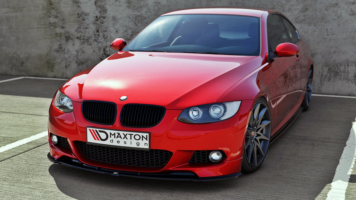 Maxton Design - Aftermarket  FRONT SPLITTER BMW 3 E92 M-SPORT (PREFACE MODEL FITS M PERFORMANCE SPLITTERS) 2006-2009