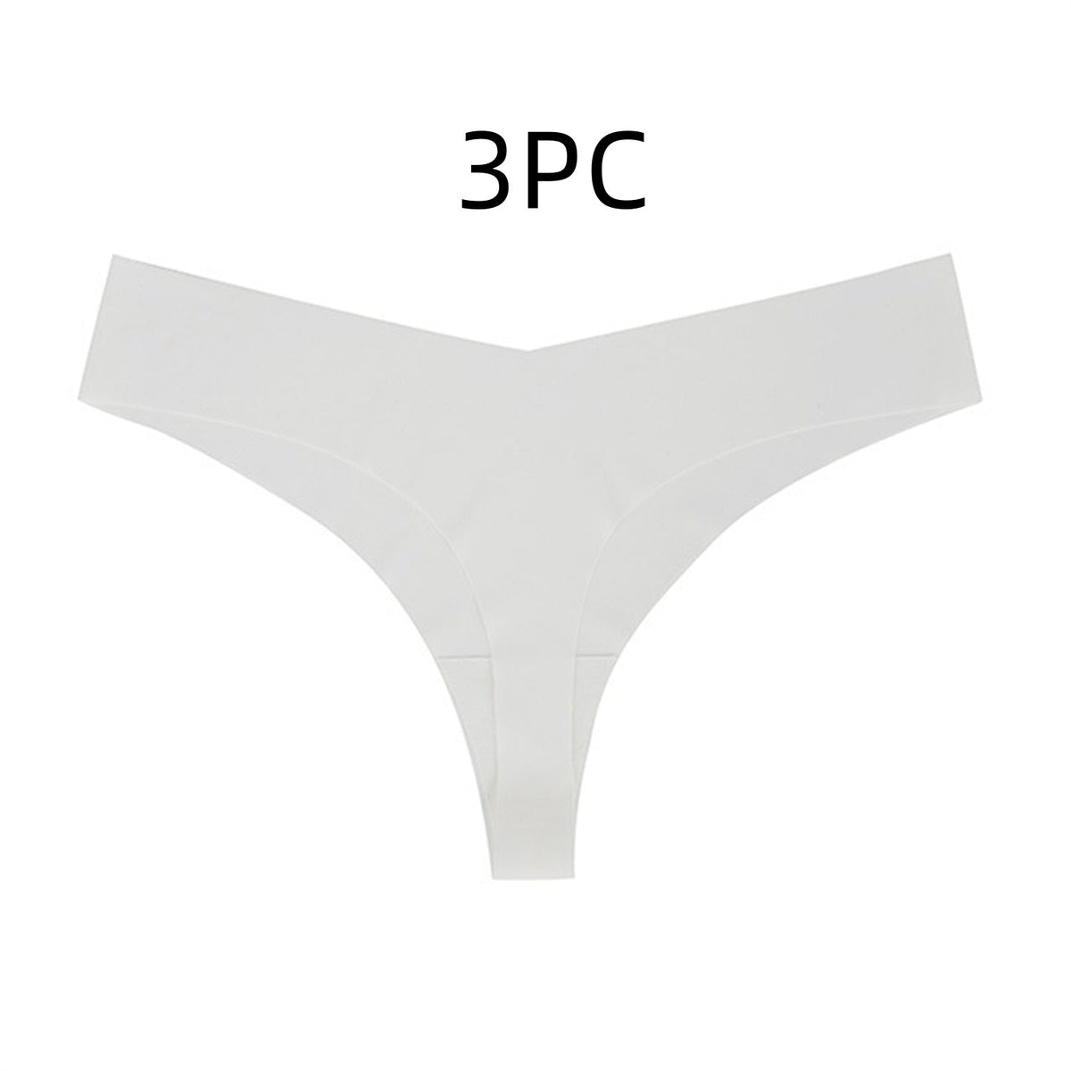Low Waist Ice Silk Nude Feel Seamless Purified Cotton Crotch T-back
