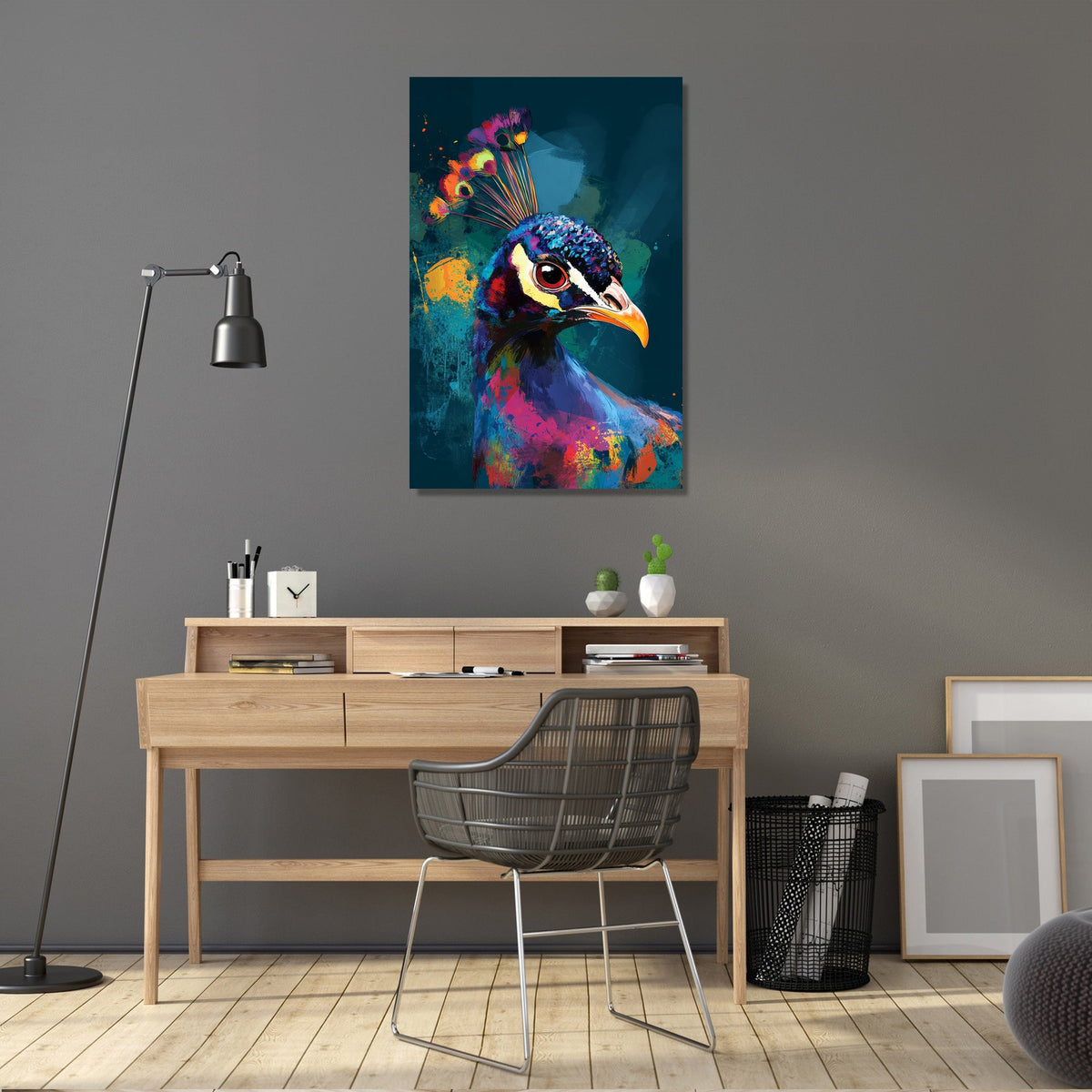 Peacock Radiance Canvas