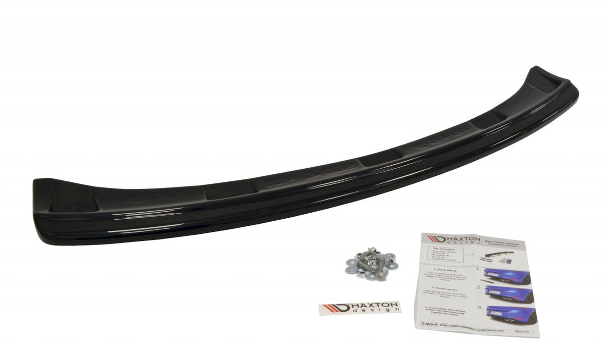 Maxton Design - Aftermarket  CENTRAL REAR SPLITTER (WITHOUT VERTICAL BARS) AUDI A5 S-LINE FACELIFT COUPE (2011-2016)