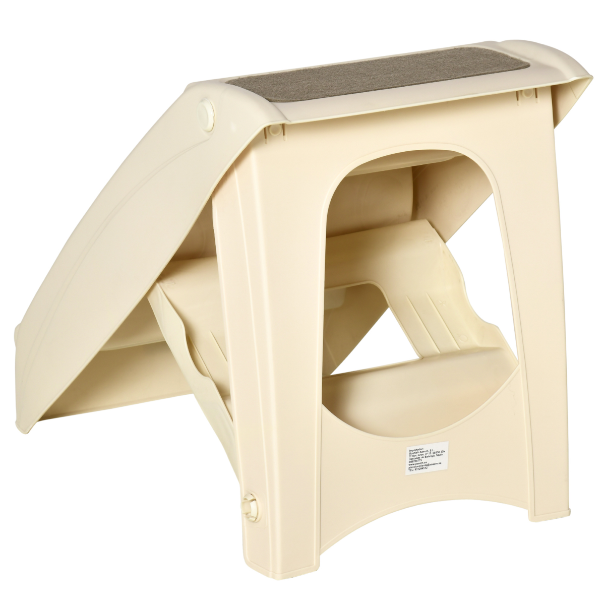 Portable Dog Steps for Bed, Sofa Non-Slip Pet Stairs for Cats, Dogs - Beige